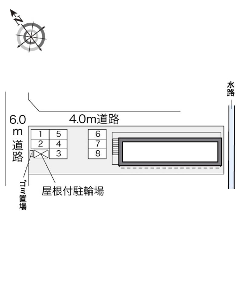 レオパレスレインボー 駐車場