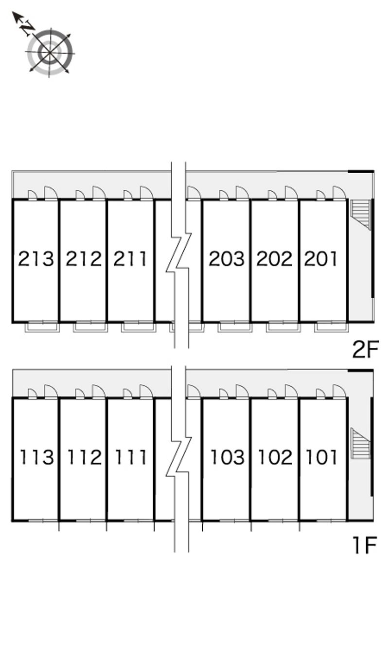 レオパレスＴ　Ａ　Ａ 間取配置図