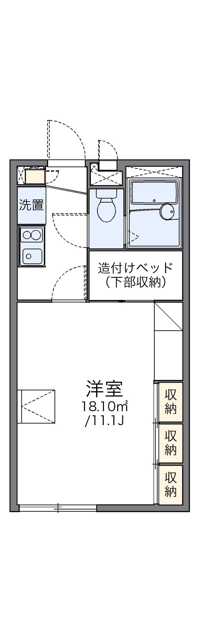レオパレスひめの 間取図