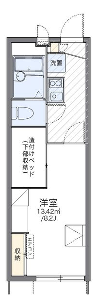 レオパレスクレストタウンＢ 間取り図