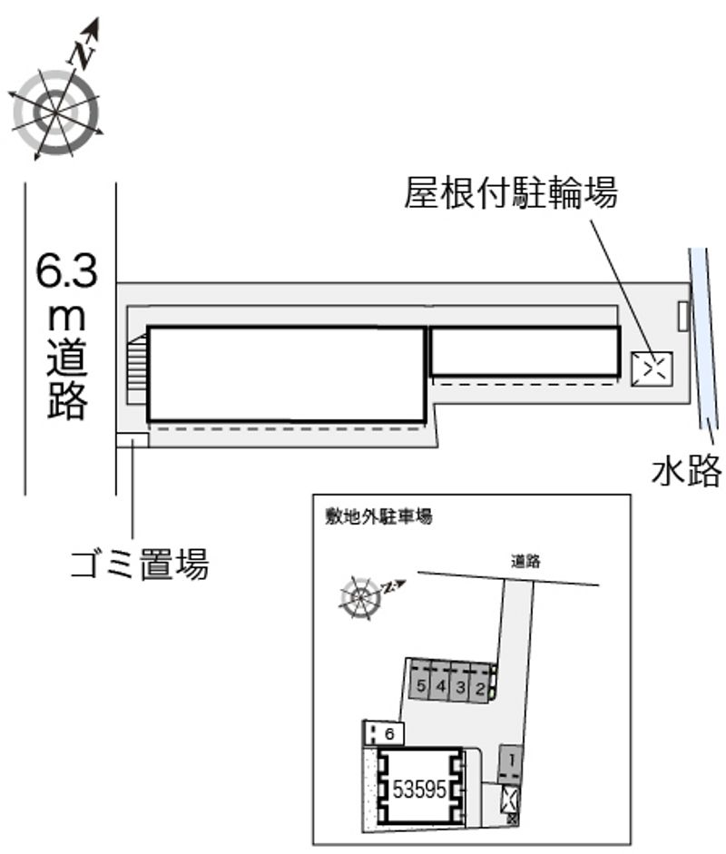 レオパレスヴィラグラン大手 配置図