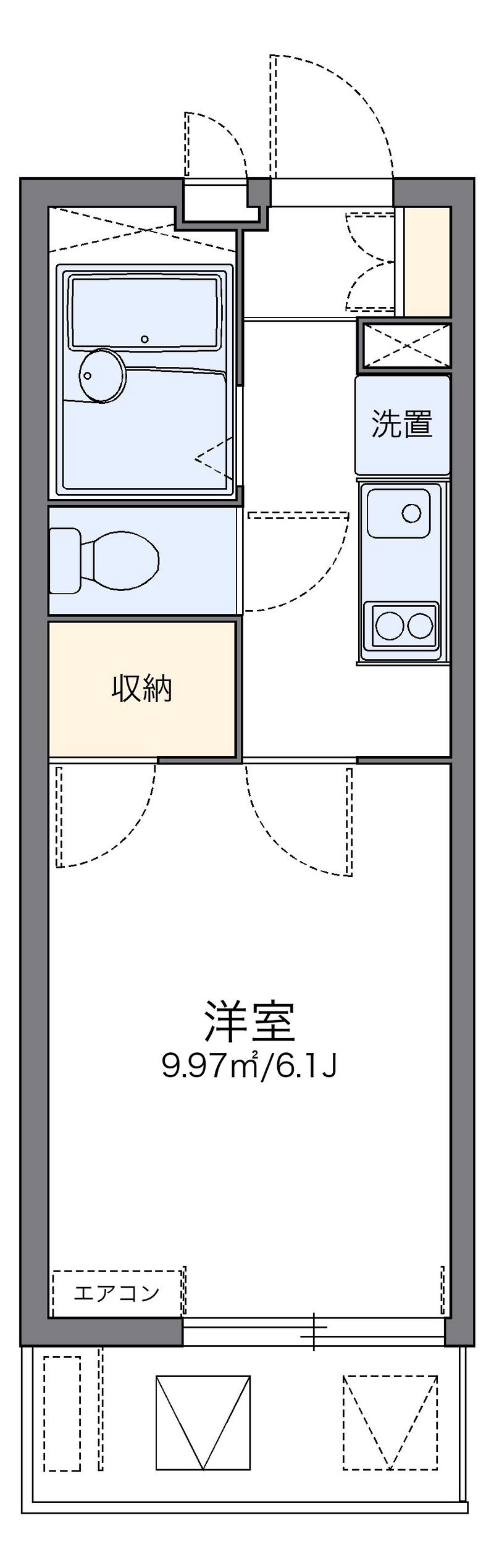 レオパレス元住吉桜下 間取図