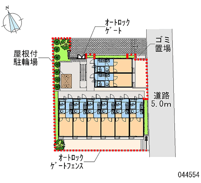 レオパレスＶ　Ｆｉｅｌｄ 区画図