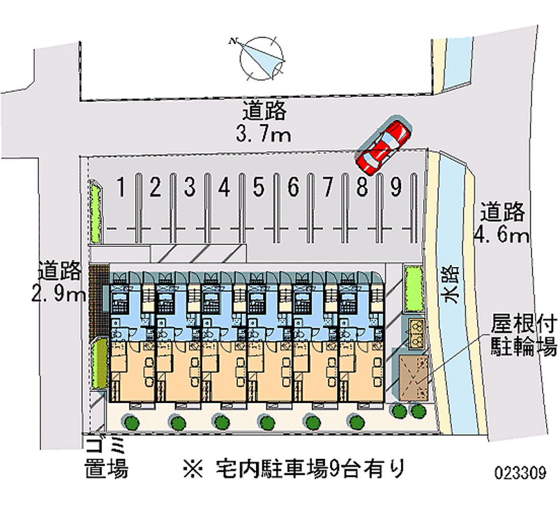 23309月租停車場