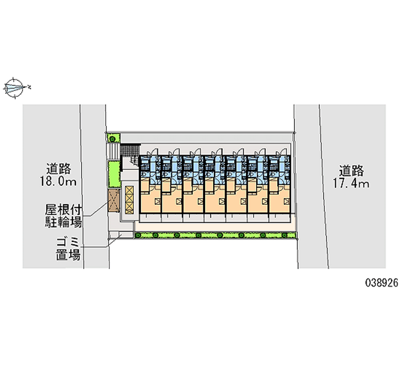 レオパレスアコール 区画図
