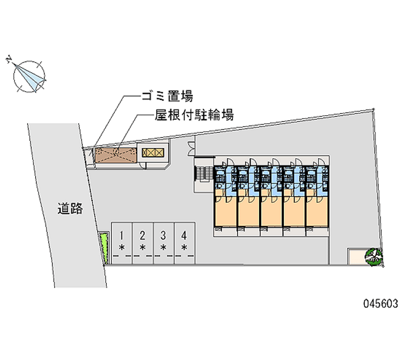 レオパレスサザンカ 区画図