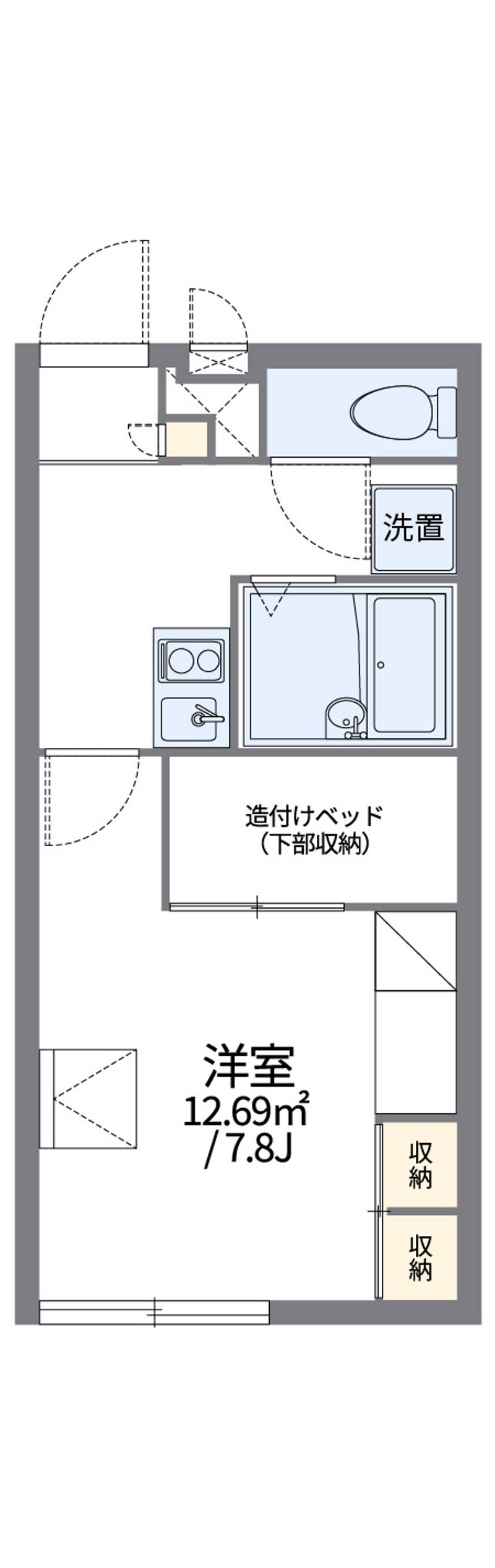 レオパレスＣＯＭＥ　ＴＲＵＥ 間取図