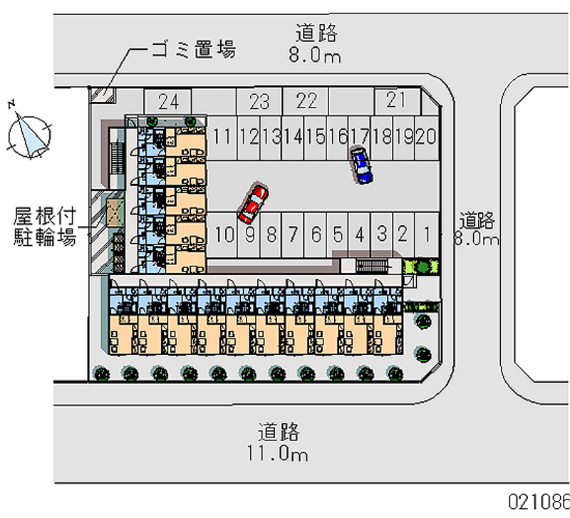 21086 bãi đậu xe hàng tháng