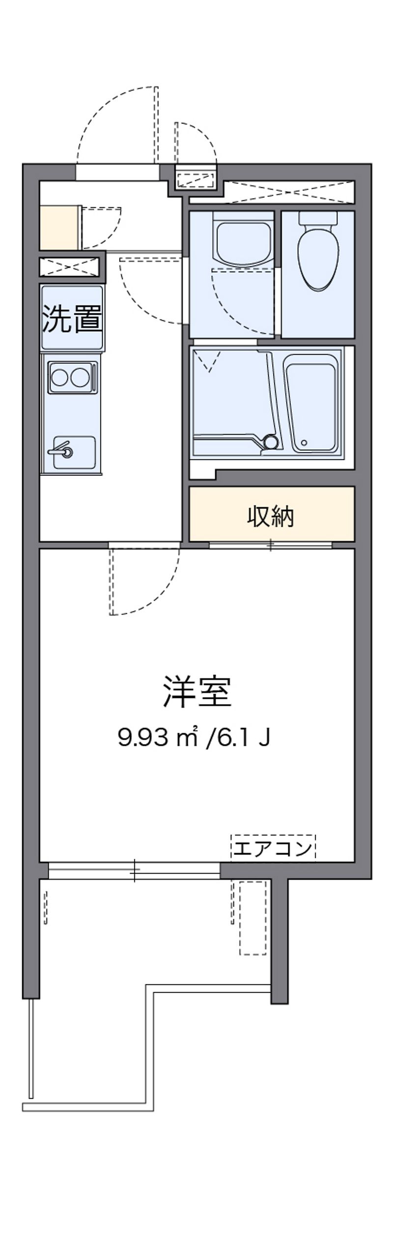 クレイノＫＩＹＯＭＩ 間取図