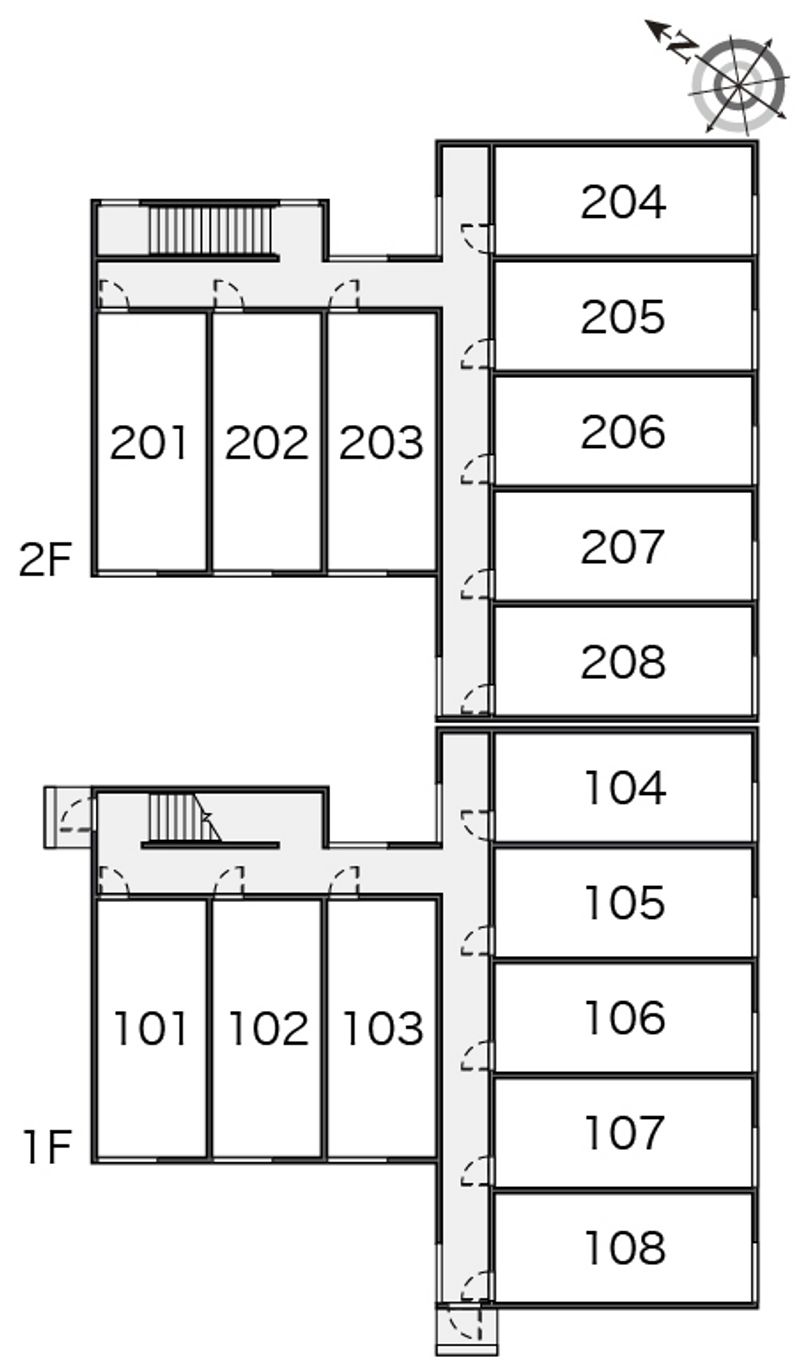 レオパレスアストラル 間取配置図