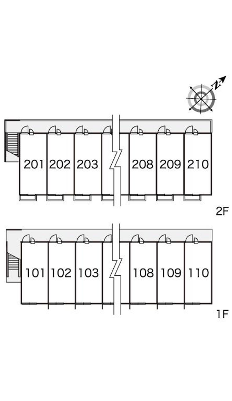 レオパレスリベール 間取配置図