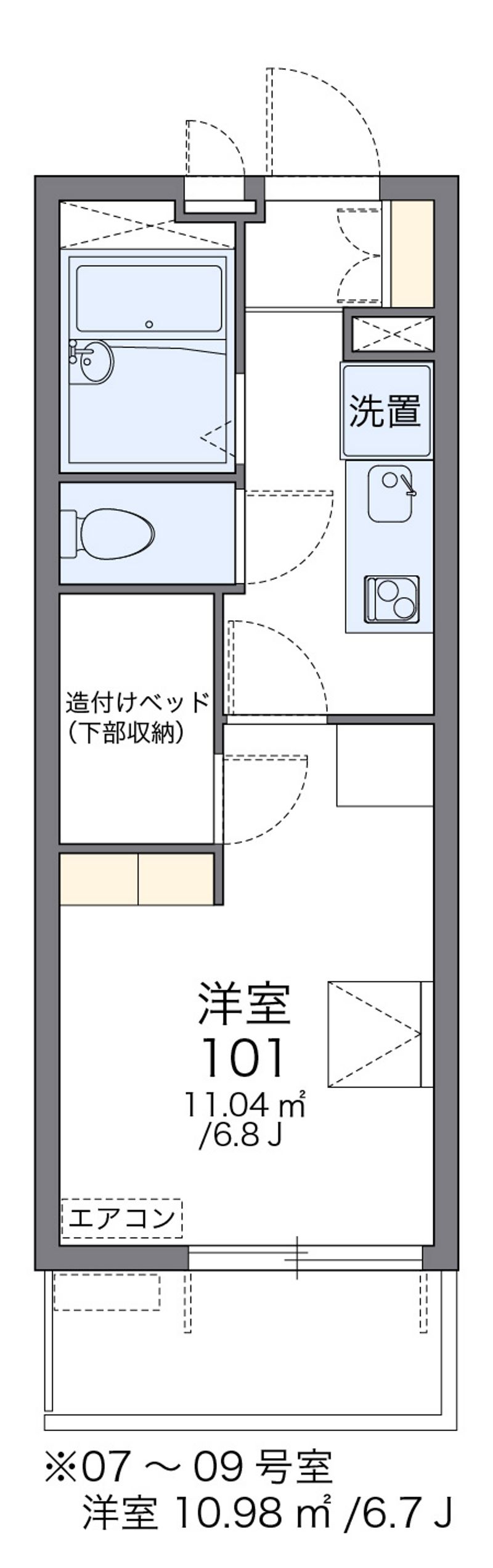 レオパレスシャルム宝 間取図
