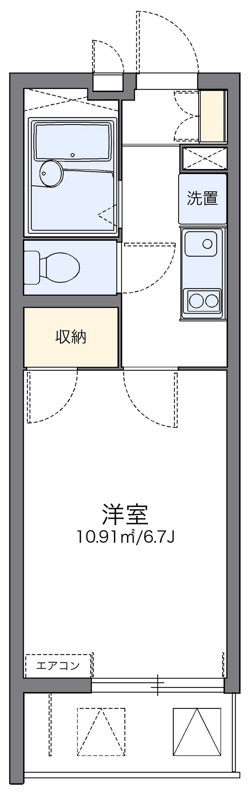 レオパレスＦｏｕｎｔ　ＡⅡ 間取図