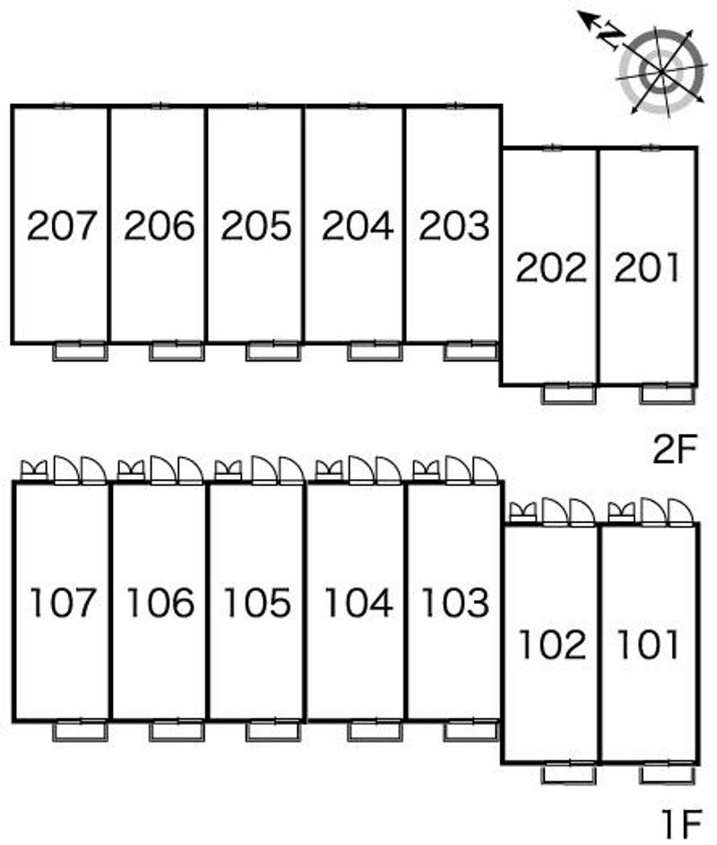 レオパレスユニコム 間取配置図