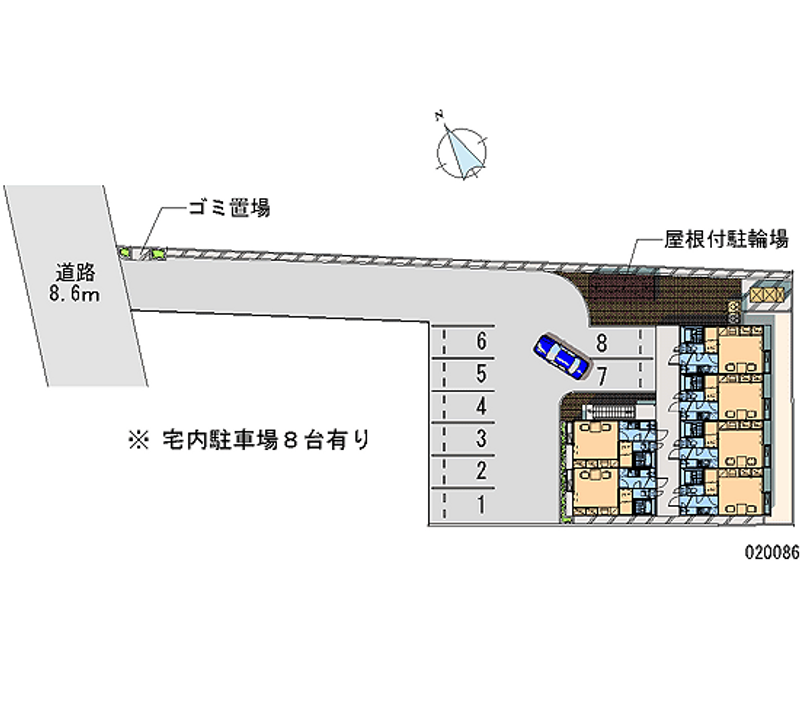 レオパレス今福 月極駐車場