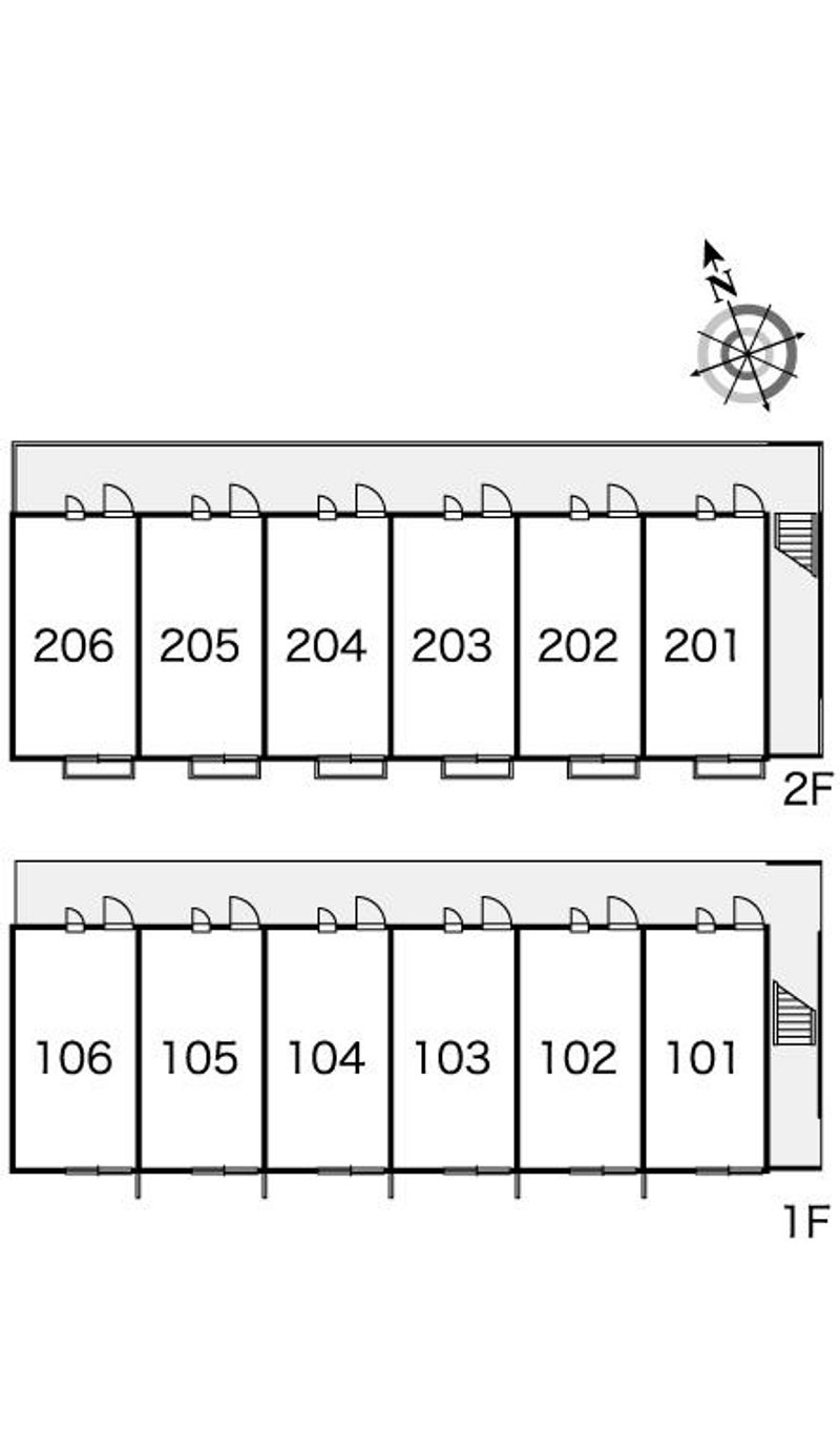 レオパレスペル　テ 間取配置図
