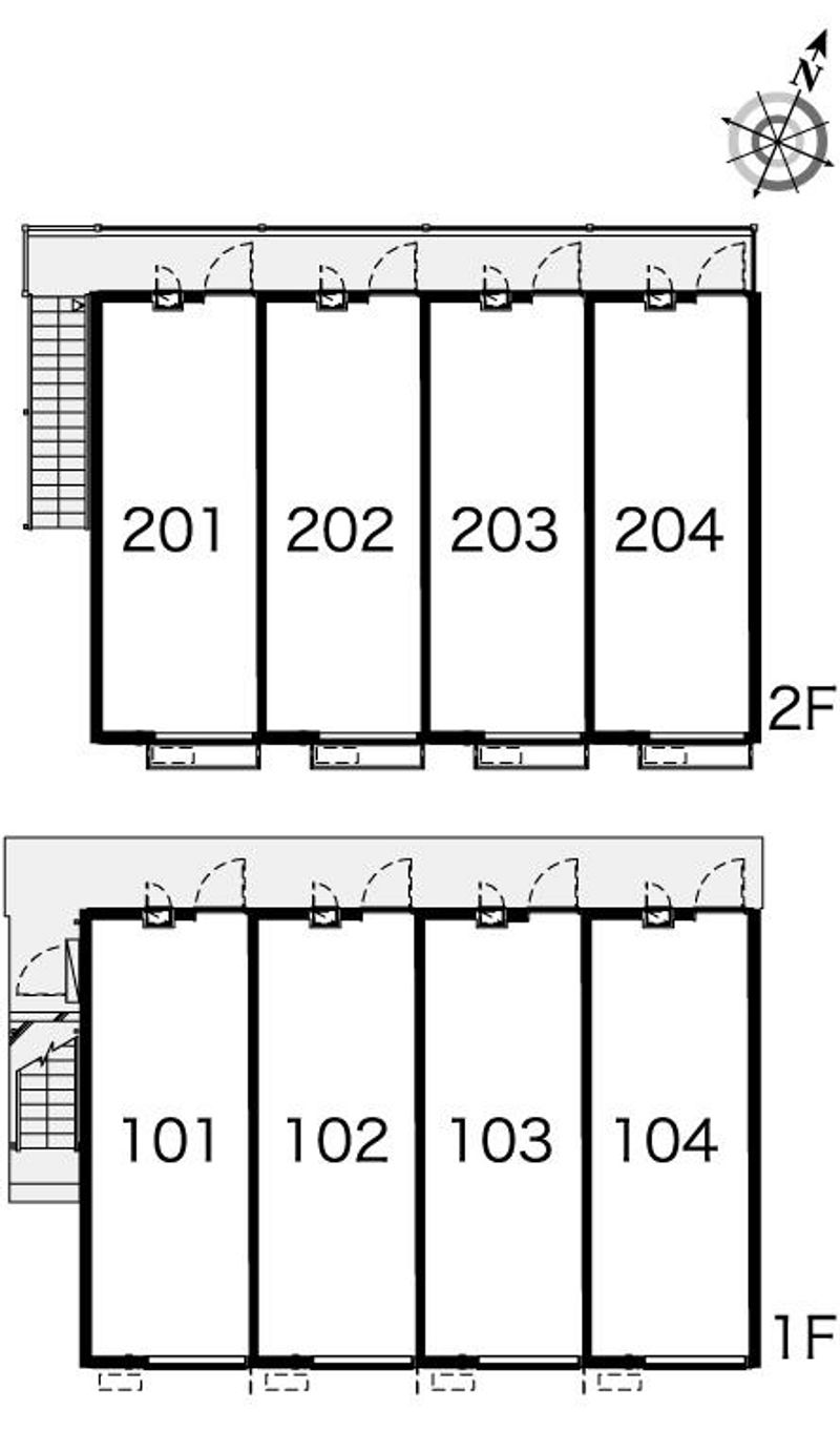 レオパレスフラワーⅢ 間取り配置図