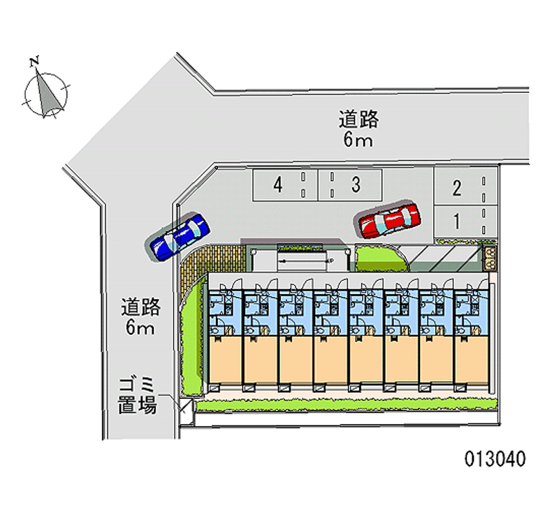 レオパレス北山ｗｅｓｔ　ｆｏｕｎｔａｉｎ 区画図