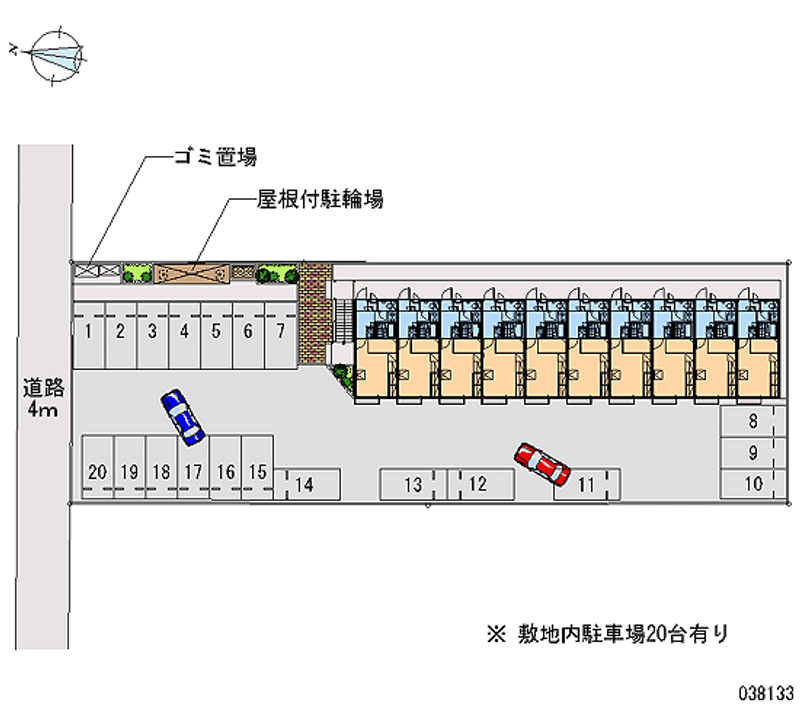 レオパレスハイドレンジャ 月極駐車場