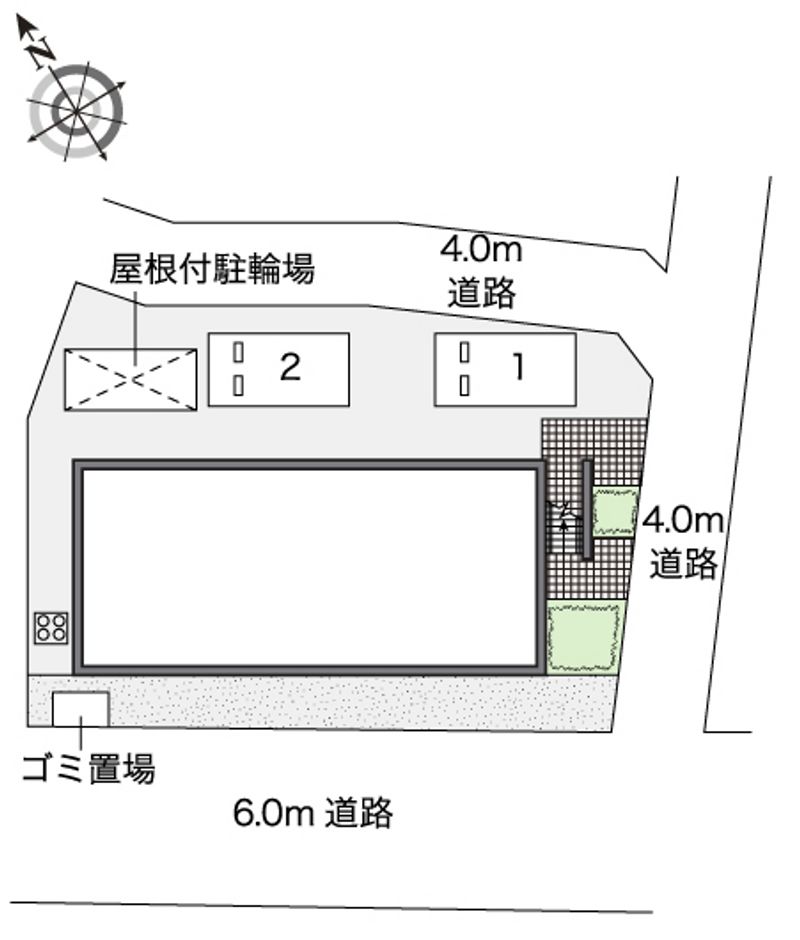 レオパレスサンフォレスト嵐 配置図