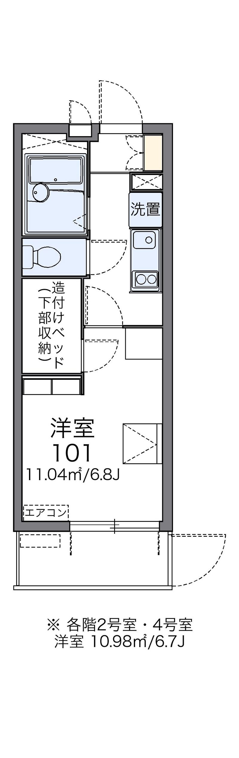 レオパレスＴＡＮＡＳＥ 間取図