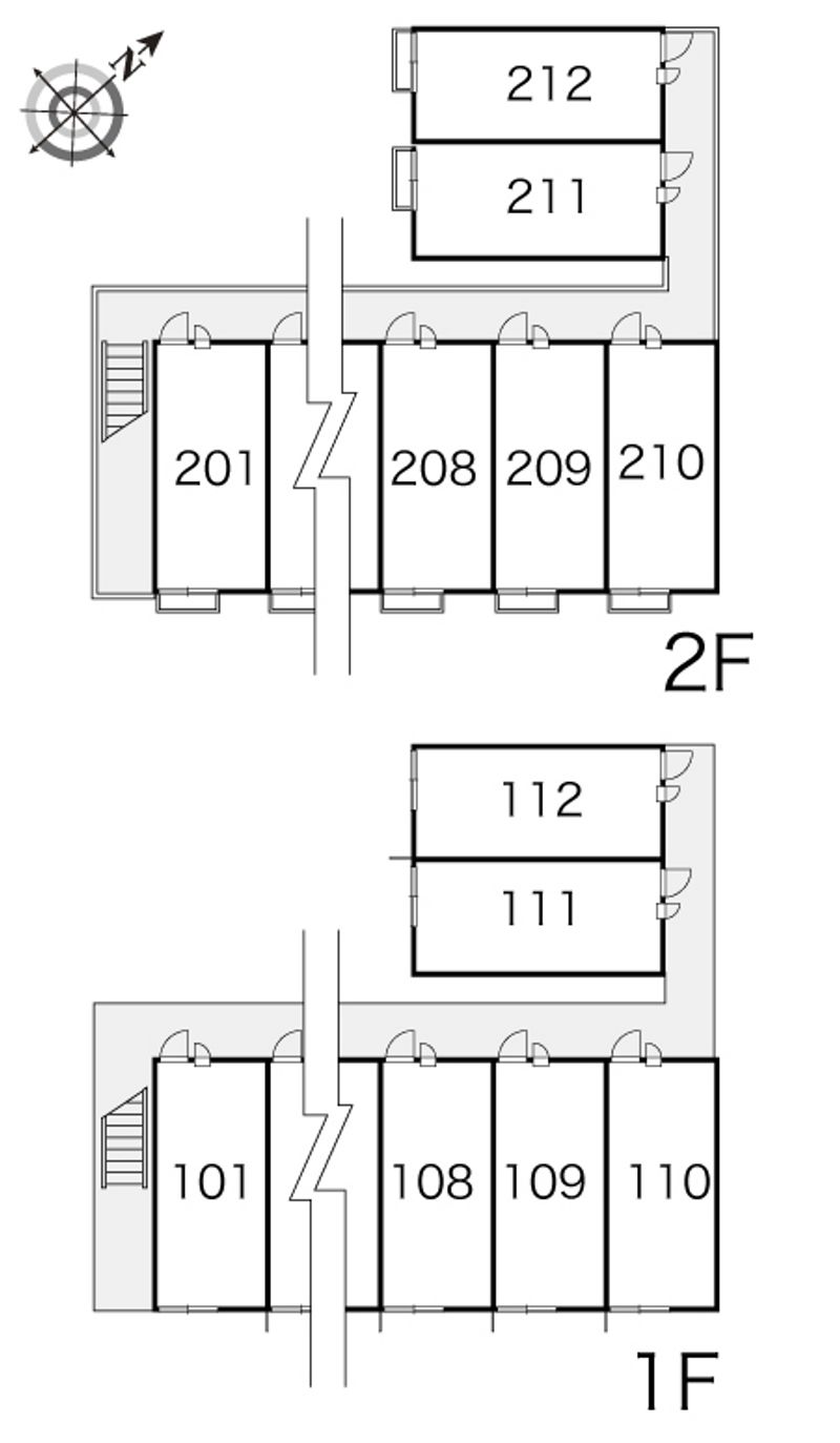 レオパレスゴーイングウェル 間取配置図