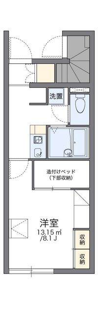 レオパレスステイツ富士 間取り図