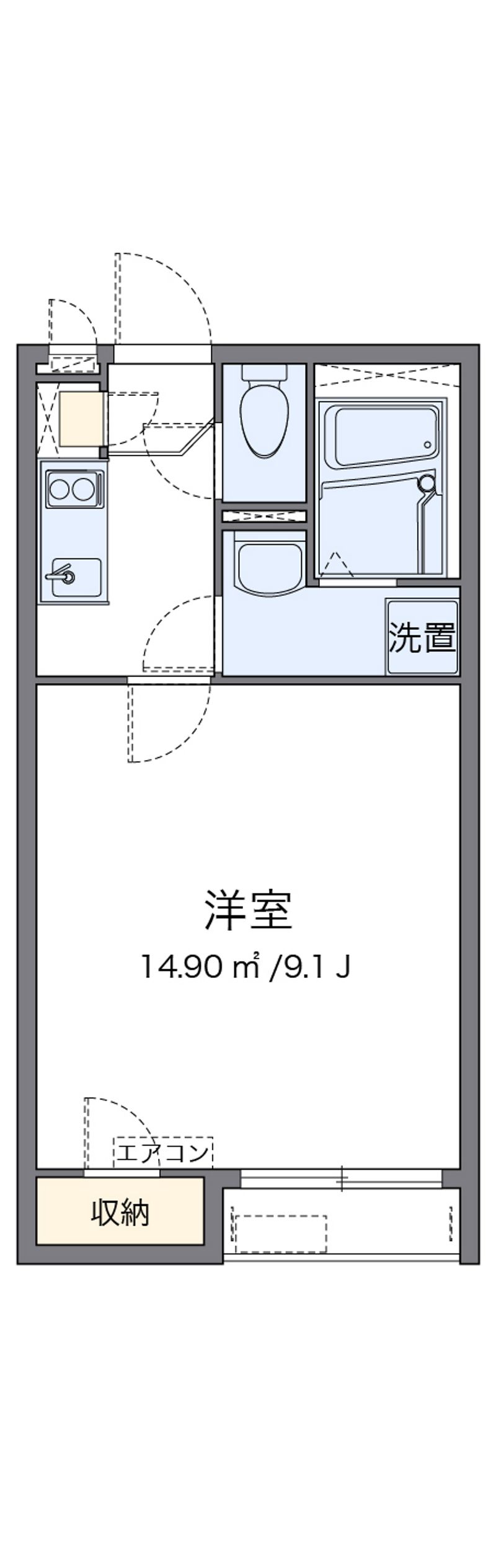 クレイノＳＵＮ　ＦＯＲＥＳＴ 間取図