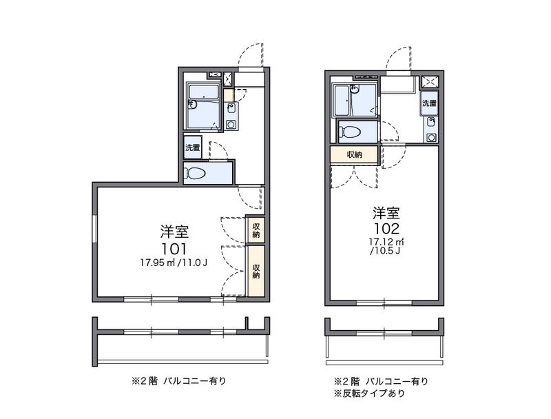 レオパレスみなみ 間取図