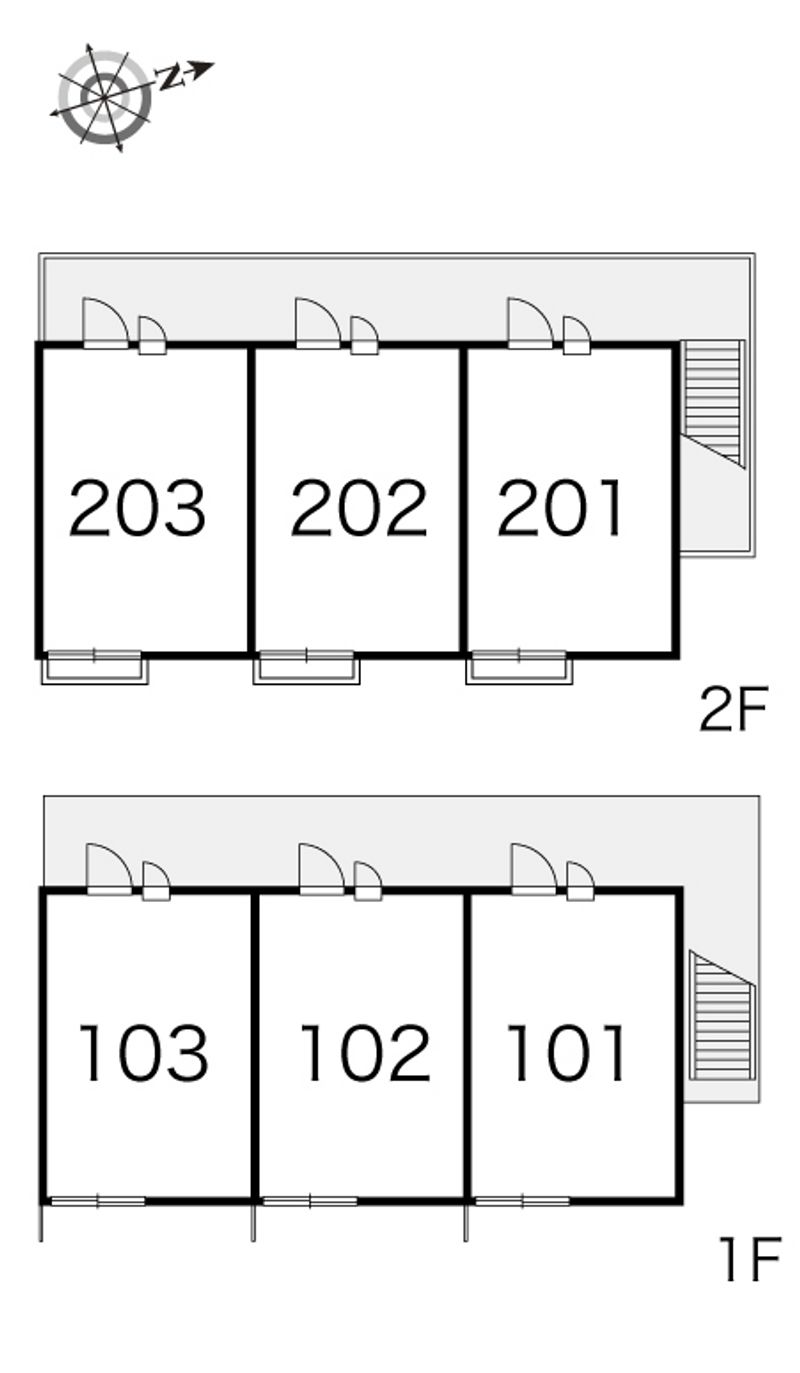 レオパレスヴィラージュⅡ 間取配置図
