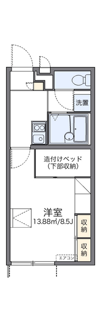 レオパレス内宮Ⅱ 間取り図