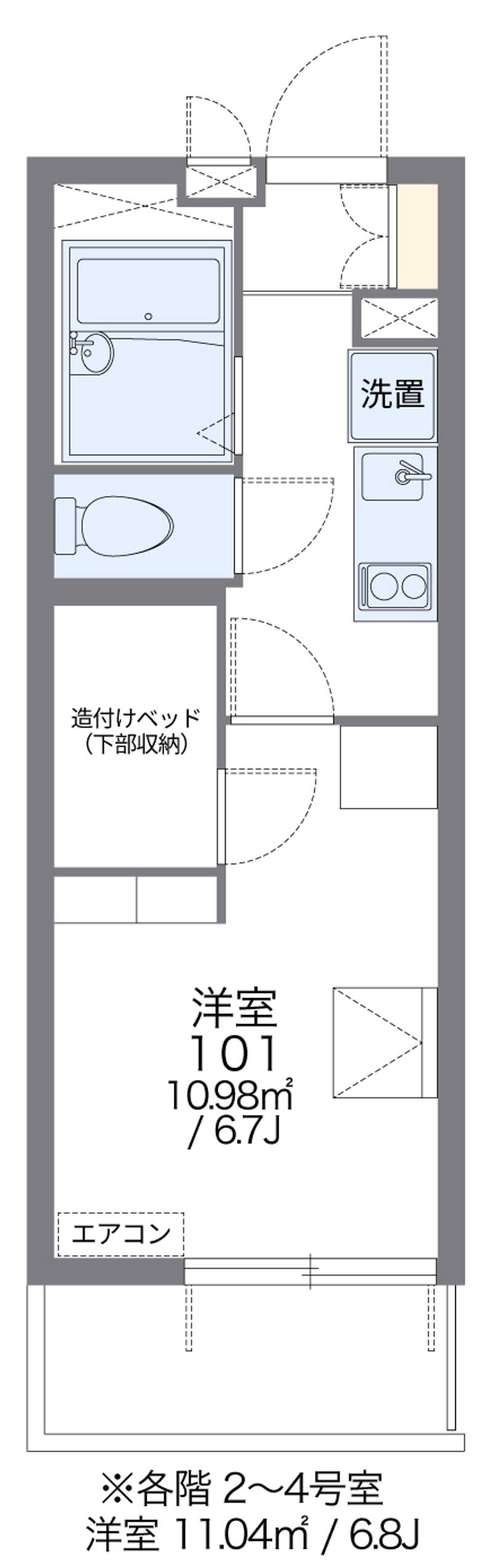 レオパレス氷川 間取図