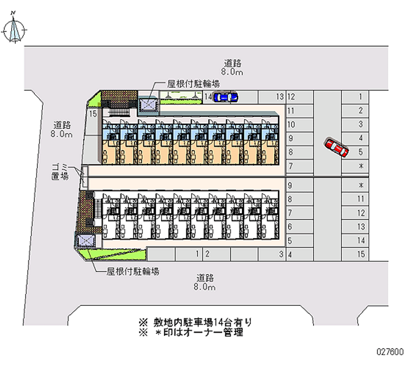 27600 Monthly parking lot