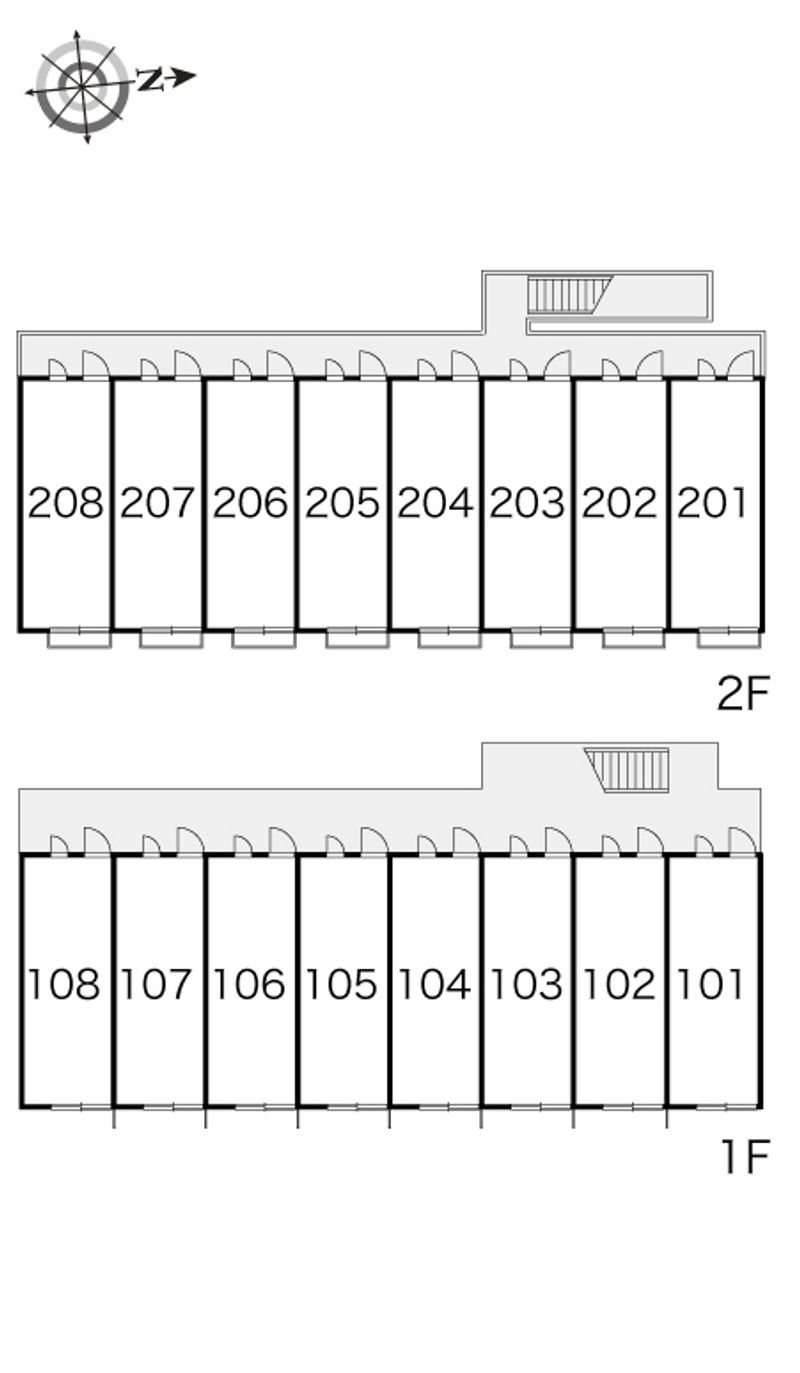 レオパレスひいらぎ 間取配置図