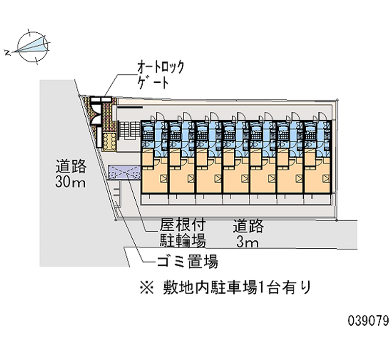 レオパレス東淡路ＷＥＳＴ 区画図