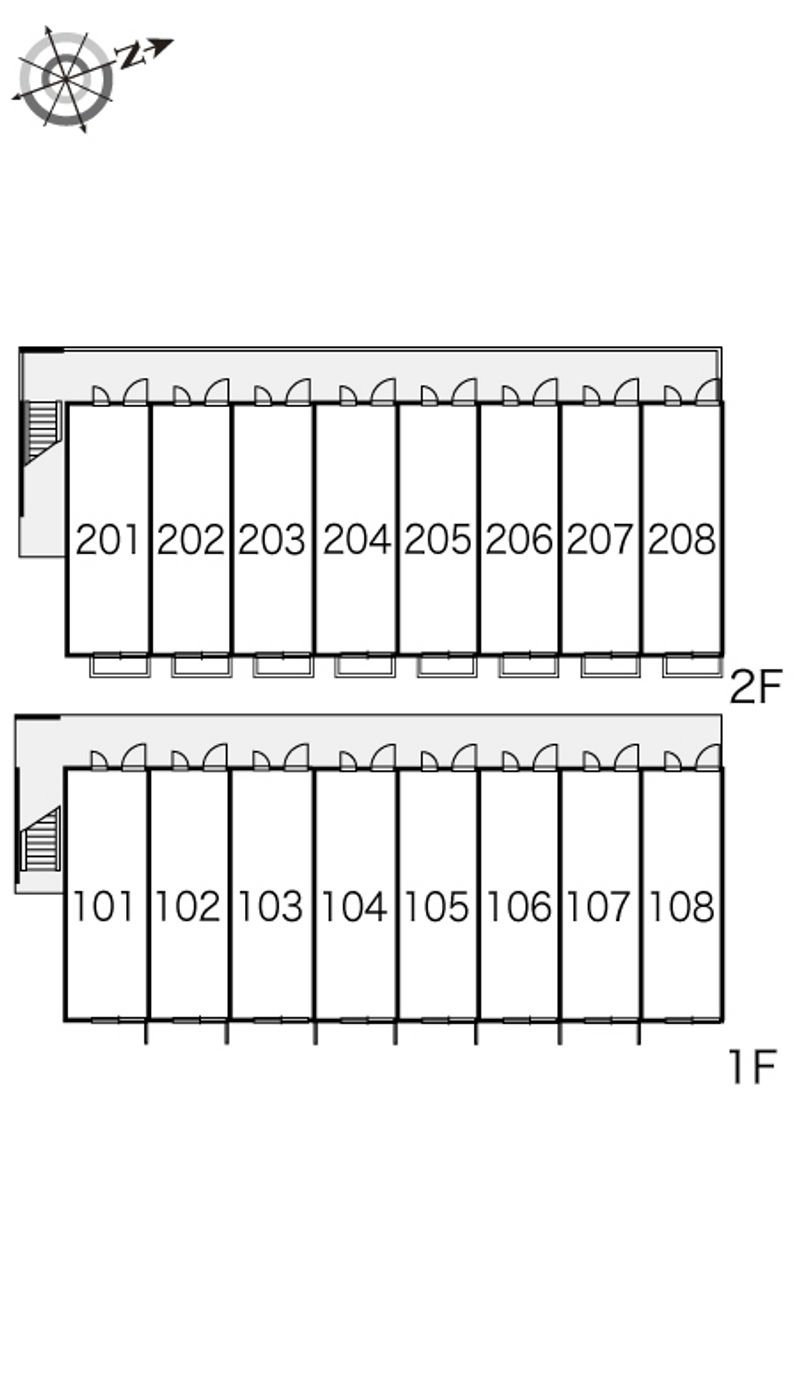 レオパレスサンシティーⅡ 間取り配置図