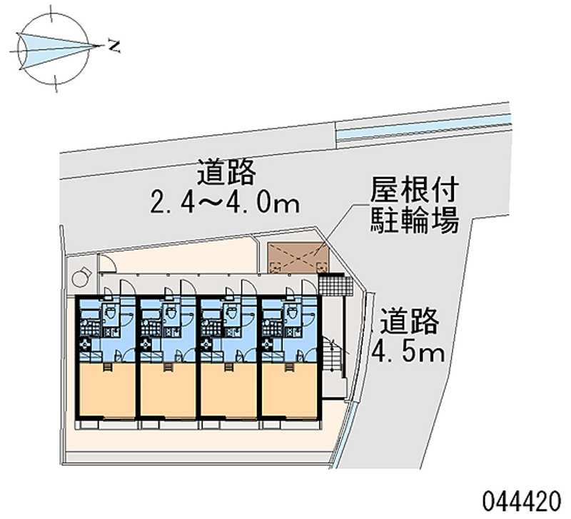 レオパレスヴァンキャトルⅡ 区画図