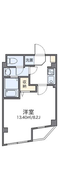 レオパレスエクセルカーサ平和台 間取り図