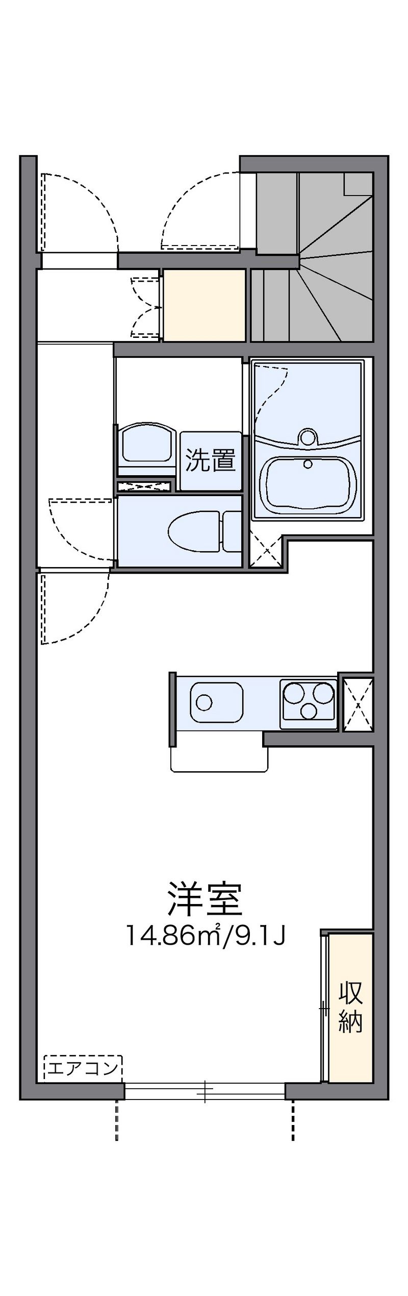 レオネクストＳコーポ山寺 間取図