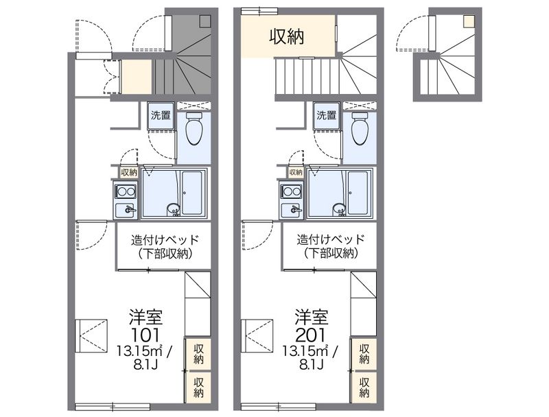 レオパレスＦｌａｔｓ　Ｅａｓｔ 間取図