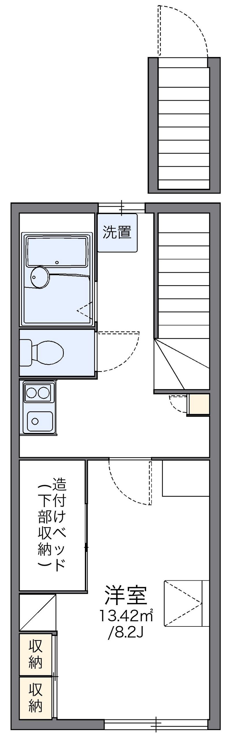 レオパレス曙 間取図