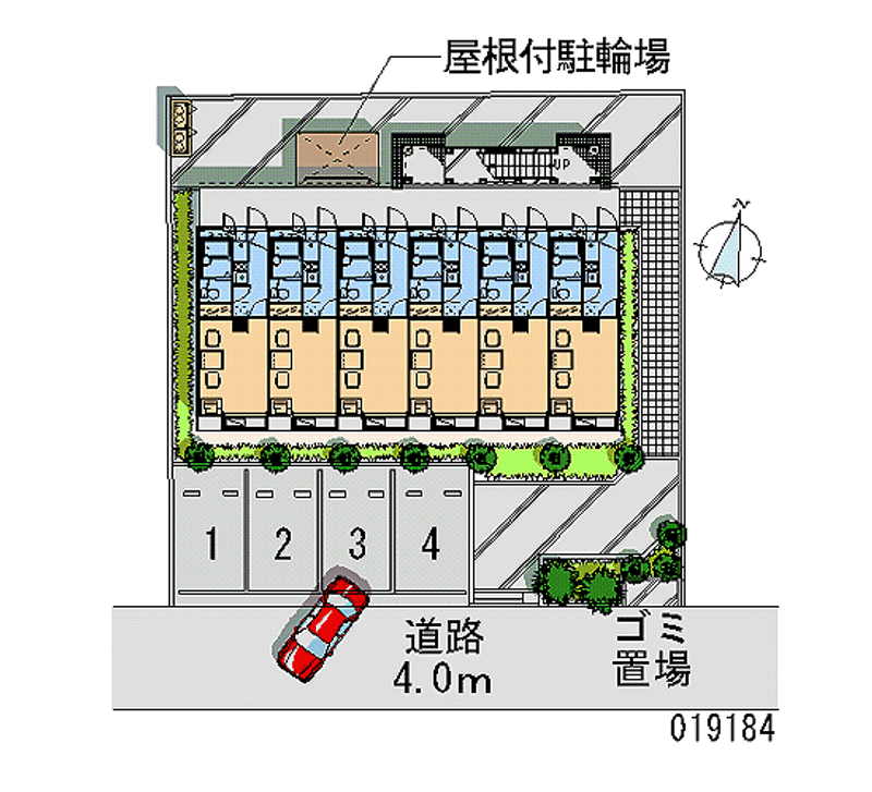 レオパレス本北方 区画図