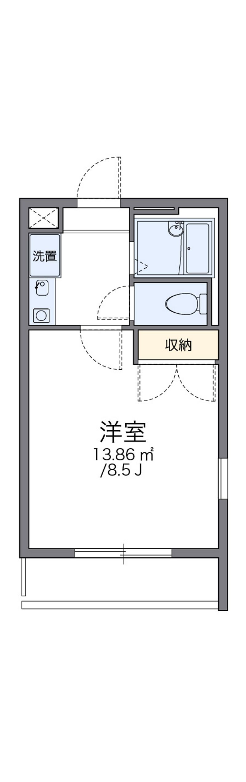 レオパレスカメリアＢ 間取り
