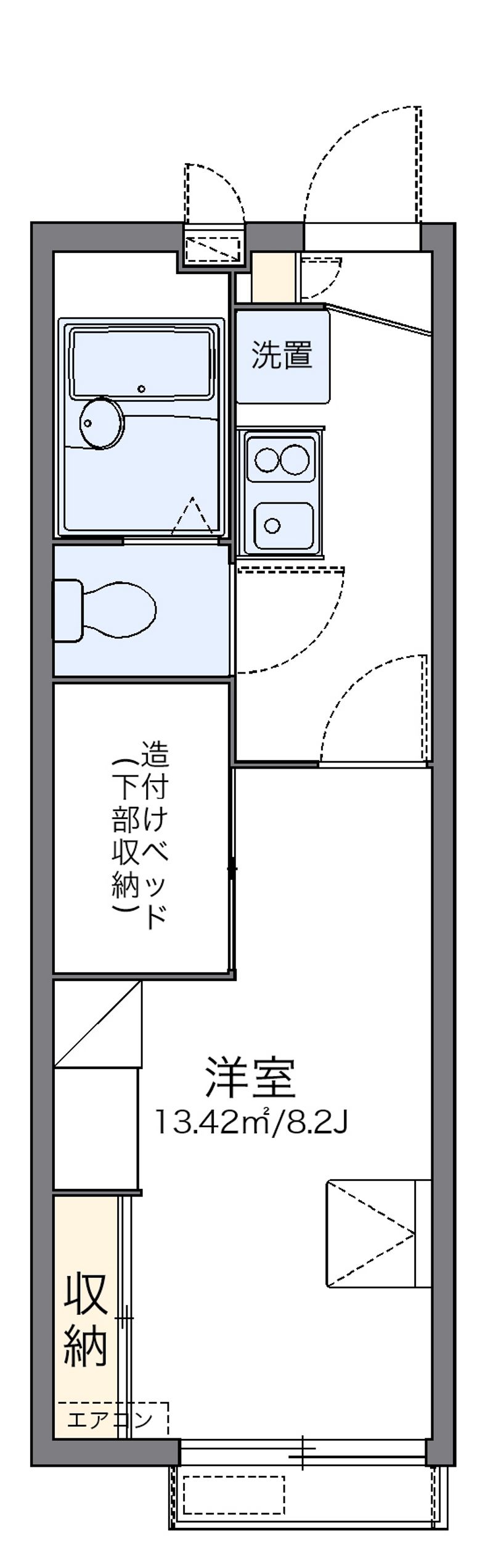 レオパレス東合川Ⅱ 間取図