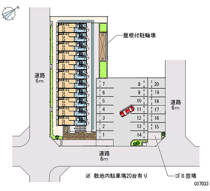 レオパレス州見台 月極駐車場