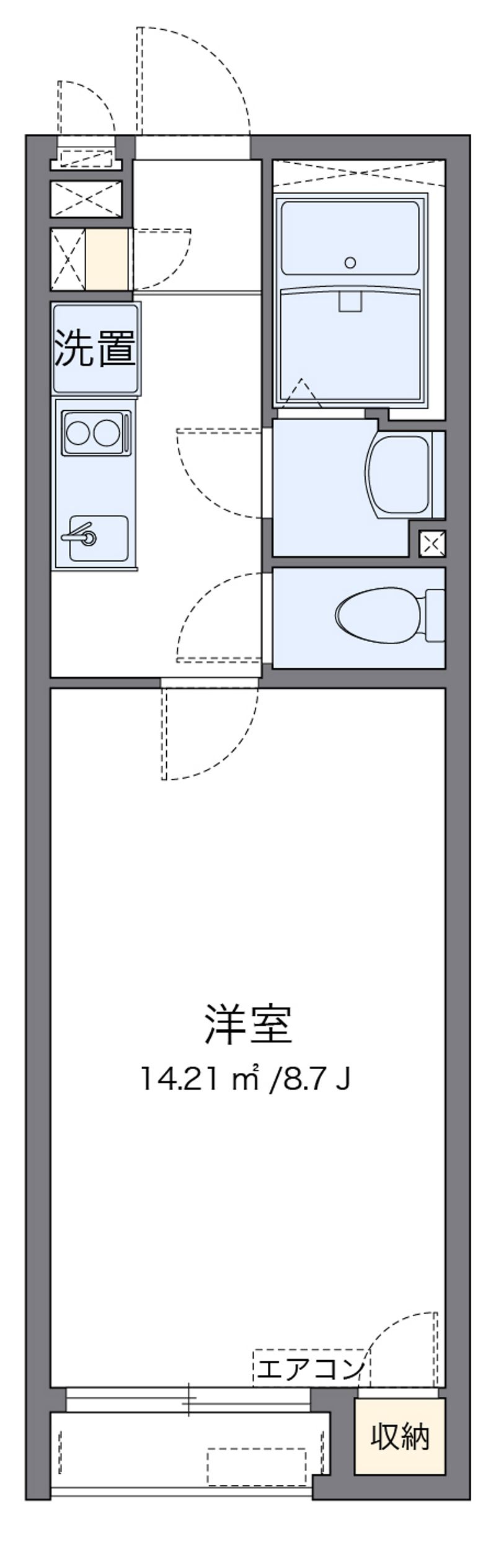 クレイノＲｕｉＮａ　Ｋｉｙｏｕ 間取図
