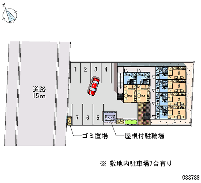 レオパレスビッグバレー 月極駐車場