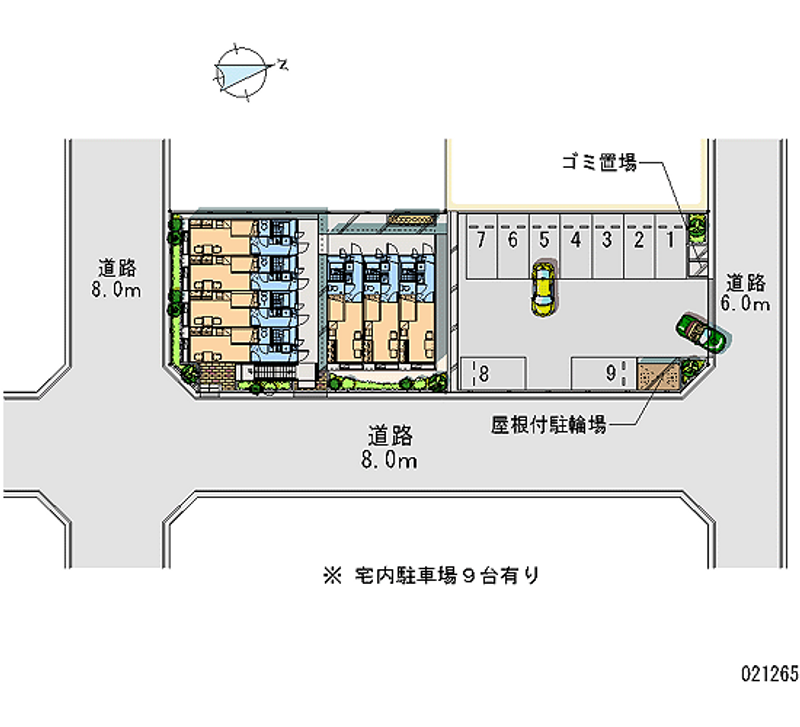 レオパレス荒井 月極駐車場