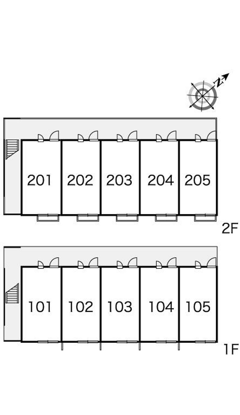 レオパレスＩ　ＴＯ　Ｕ 間取配置図