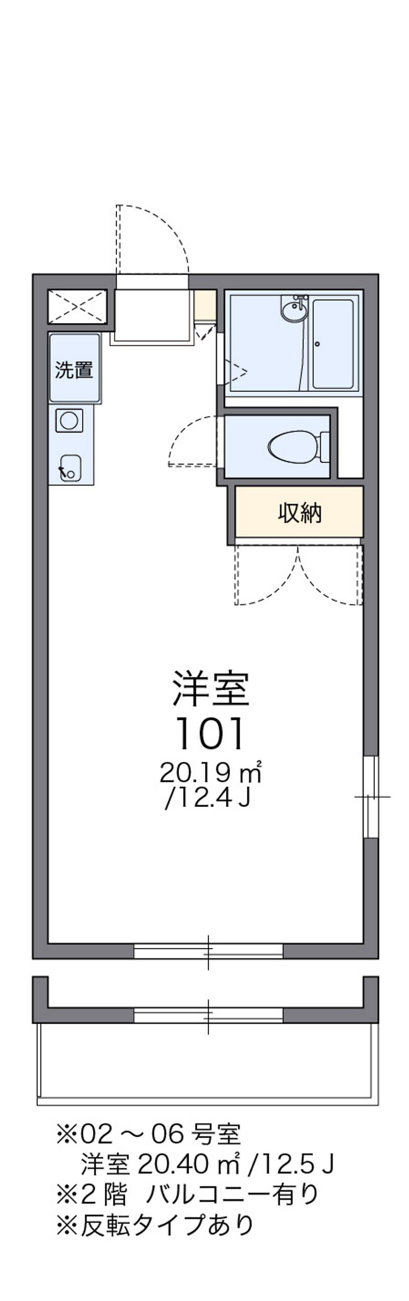 レオパレスグランデＣ 間取図